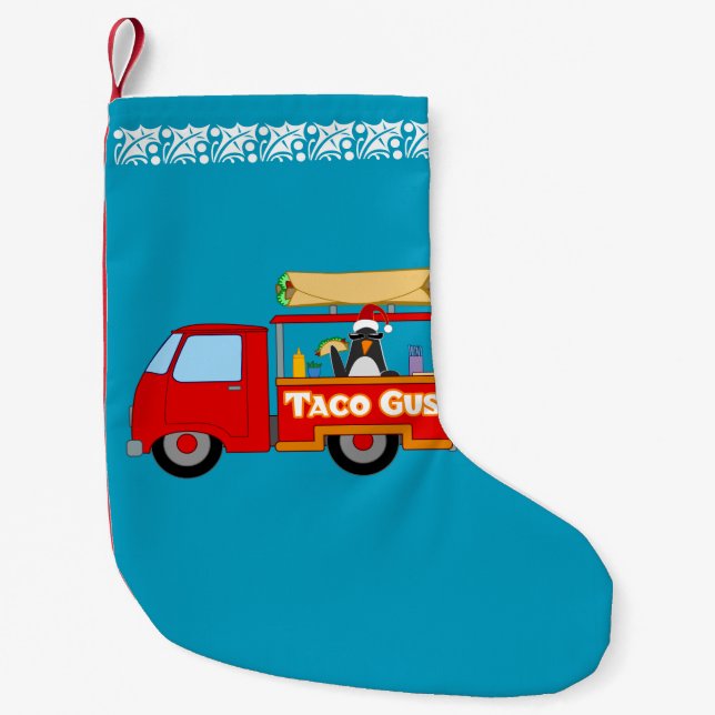 Taco Gus 2 Small Christmas Stocking (Front)