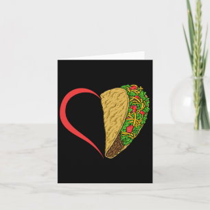 Taco Heart Taco Tuesday Cinco De Mayo Taco Lovers Card