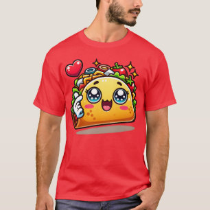 Taco Love Adorable Food Illustration family T-Shirt