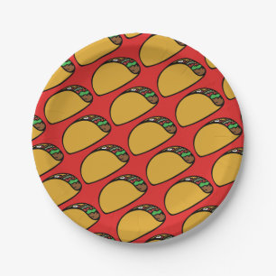 Taco Lovers Taco Tuesday Paper Plate
