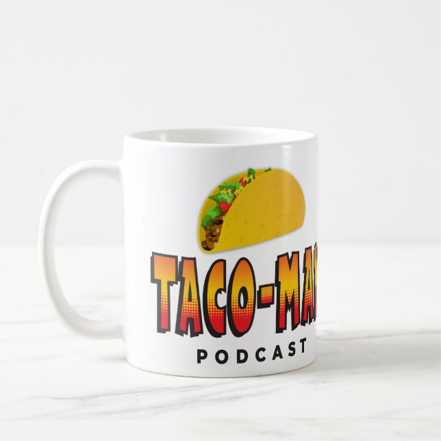 Taco Man Coffee Mug (Left)