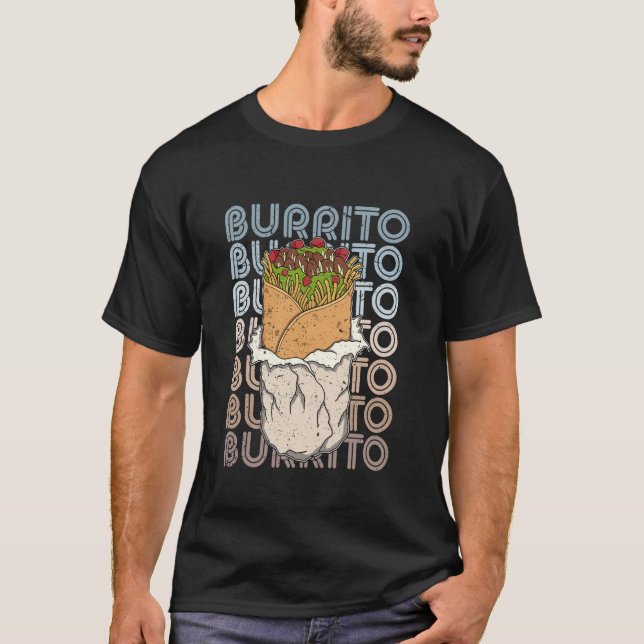 Taco Mexican eating burrito food cuisine souvenir  T-Shirt (Front)