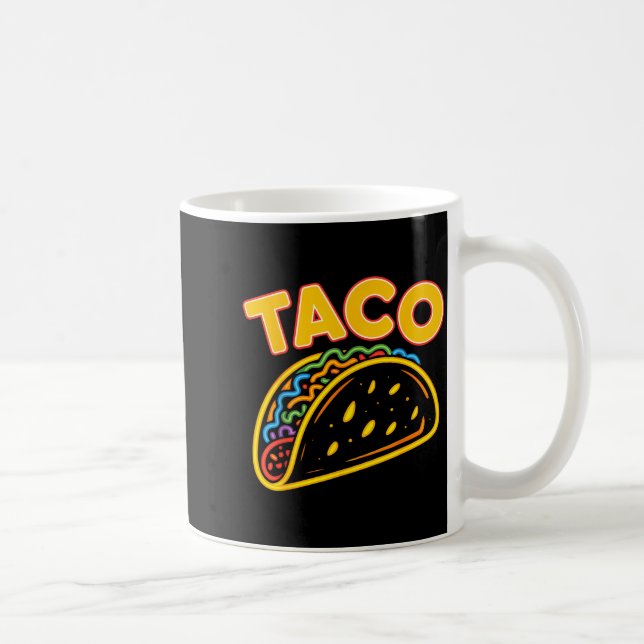 Taco mexican food  coffee mug (Right)
