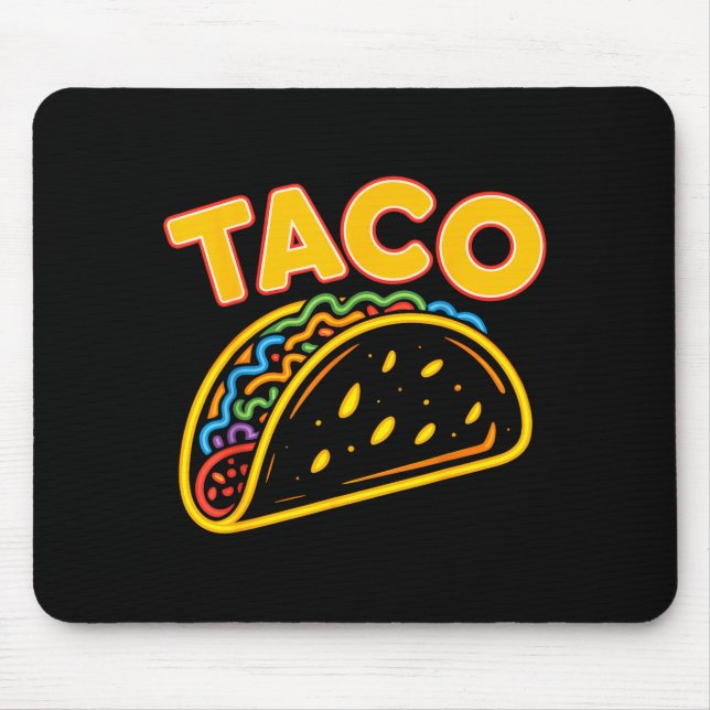 Taco mexican food  mouse pad (Front)