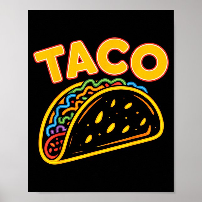 Taco mexican food  poster (Front)
