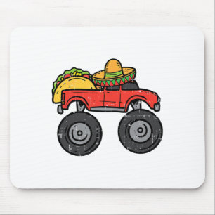 Taco Monster Truck Sombrero Cinco De Mayo Mexican  Mouse Pad
