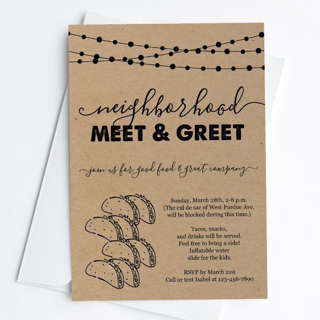 Taco Neighbourhood Meet & Greet Invitation (Creator Uploaded)