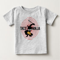Taco Ninja Design - Baby Fine Jersey T-Shirt