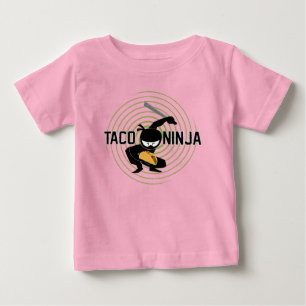 Taco Ninja Design - Baby Fine Jersey T-Shirt