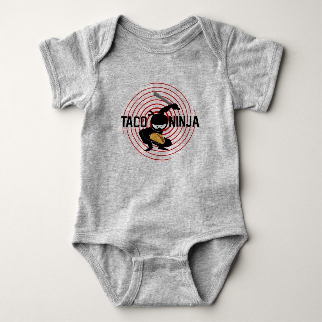Taco Ninja Design - Baby Jersey Bodysuit (Front)