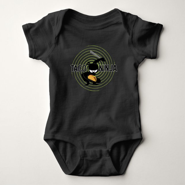 Taco Ninja Design - Baby Jersey Bodysuit (Front)