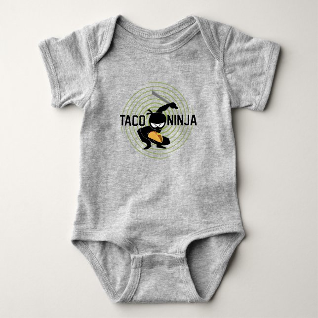 Taco Ninja Design - Baby Jersey Bodysuit (Front)