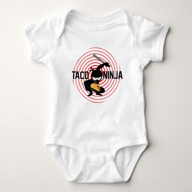 Taco Ninja Design - Baby Jersey Bodysuit (Front)