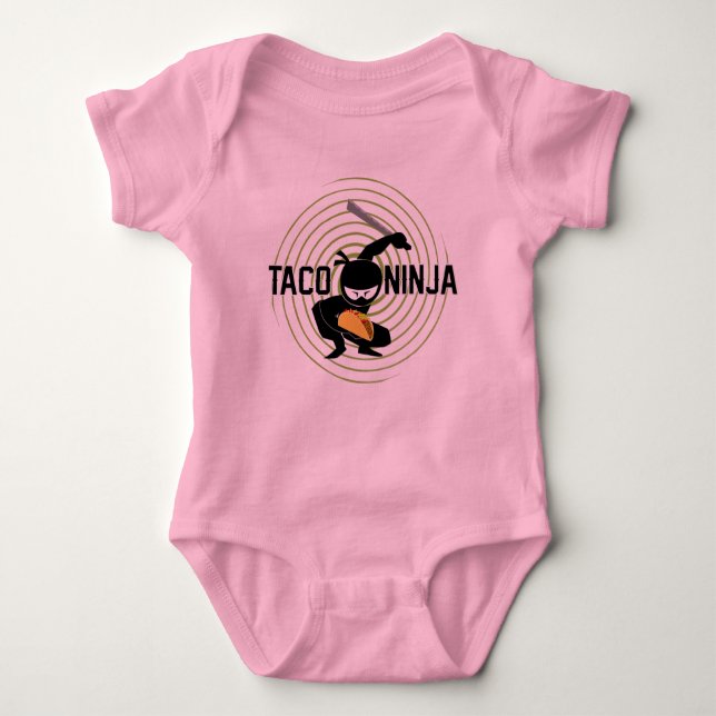 Taco Ninja Design - Baby Jersey Bodysuit (Front)