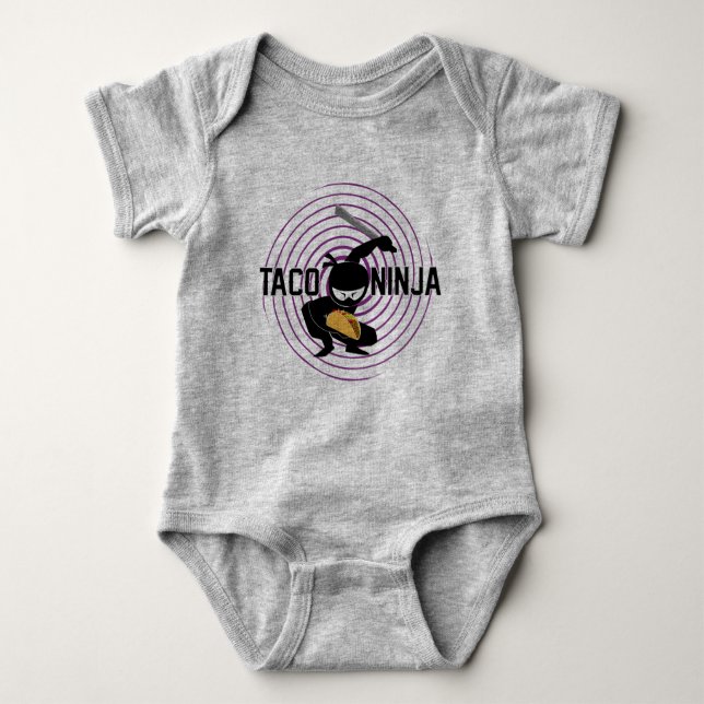 Taco Ninja Design - Baby Jersey Bodysuit (Front)