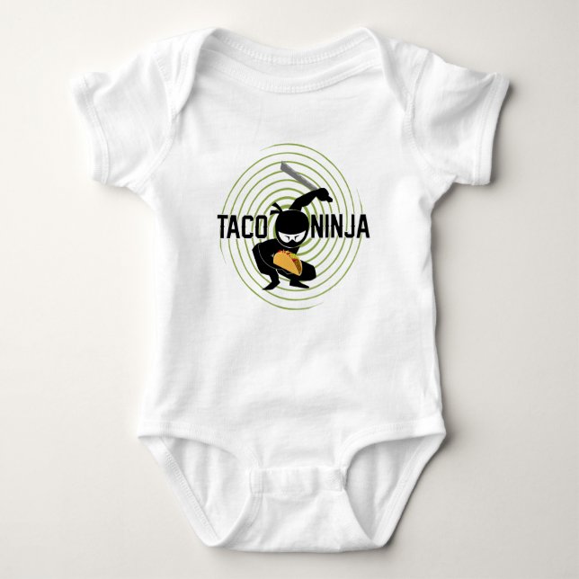 Taco Ninja Design - Baby Jersey Bodysuit (Front)