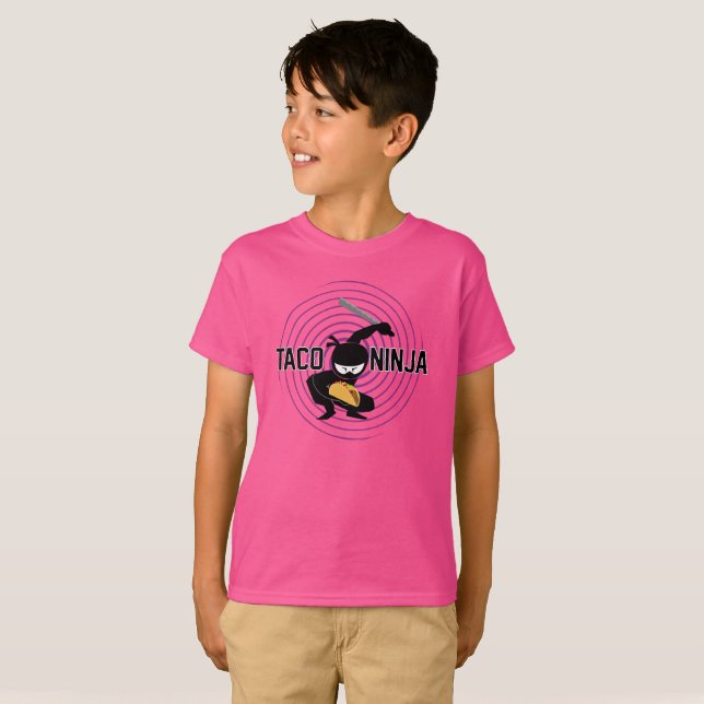 Taco Ninja Design - Kids' Basic T-Shirt (Front Full)