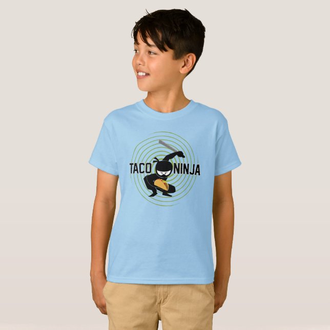 Taco Ninja Design - Kids' Basic T-Shirt (Front Full)