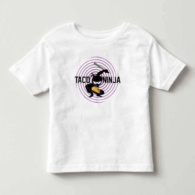 Taco Ninja Design - Toddler Fine Jersey T-Shirt (Front)