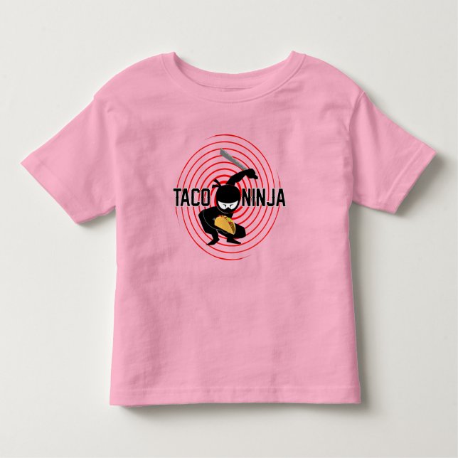 Taco Ninja Design - Toddler Fine Jersey T-Shirt (Front)