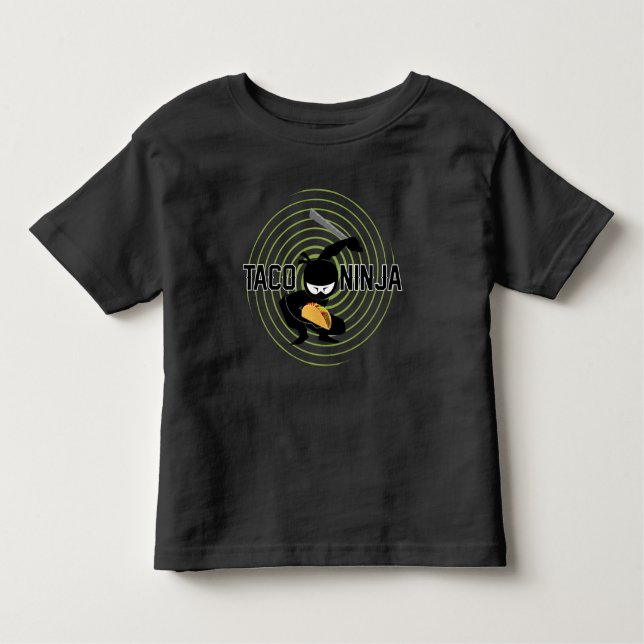 Taco Ninja Design - Toddler Fine Jersey T-Shirt (Front)