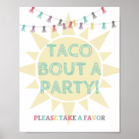 Taco Party Favour Sign