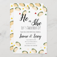 Taco Party Gender Reveal He or She FIESTA