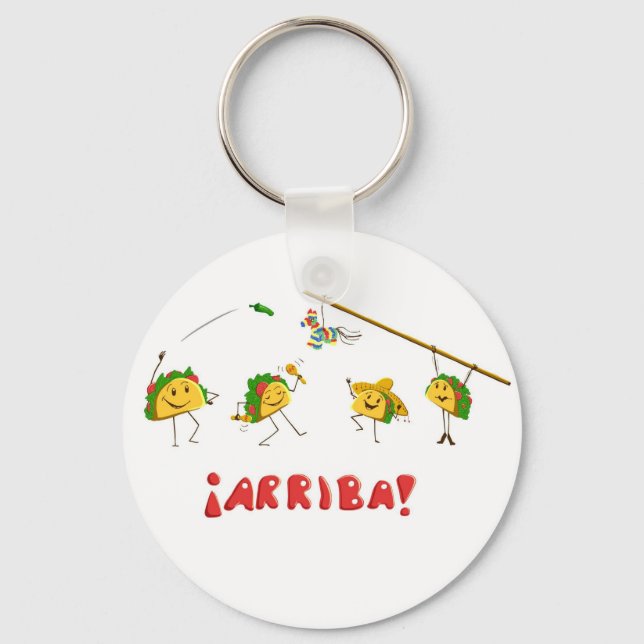 Taco Party Key Ring (Front)