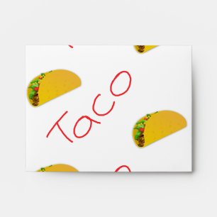 Taco pattern on envelope