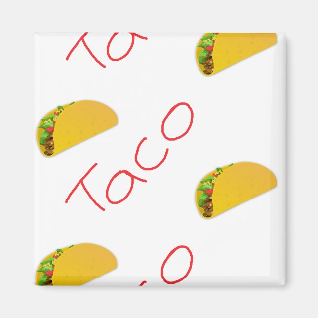 Taco pattern on magnet (Front)