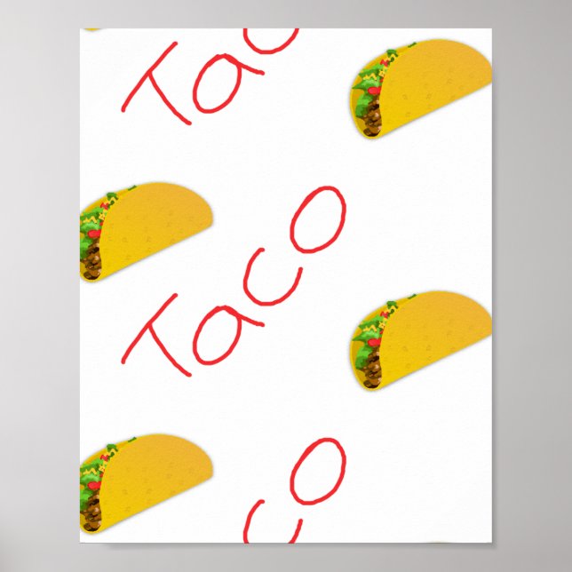 Taco pattern on poster (Front)