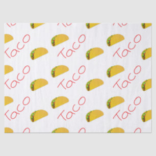 Taco pattern on tissue paper