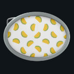 Taco Pattern Print Belt Buckle<br><div class="desc">Taco Pattern Print Belt Buckle</div>