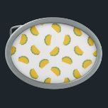 Taco Pattern Print Belt Buckle<br><div class="desc">Taco Pattern Print Belt Buckle</div>