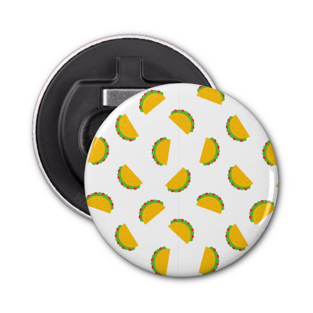 Taco Pattern Print Bottle Opener  (Front)