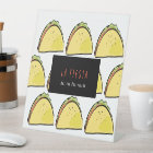Taco Pattern Simple & Modern White Business Card