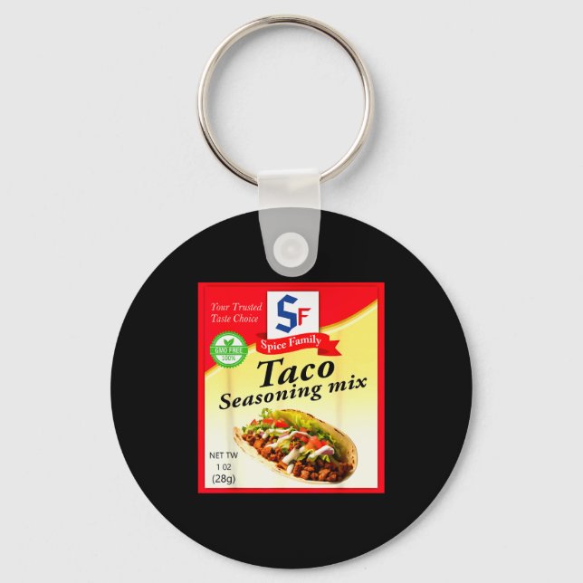 Taco Seasoning Mix Funny Mexico Cinco De Mayo Grou Key Ring (Front)