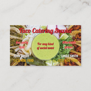 Taco Service Business Card