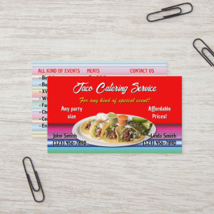 Taco Service Business Card