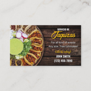 Taco Service Business Card