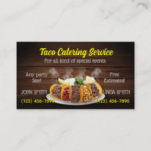 Taco Service Business Cards