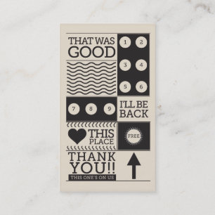 Taco Shop Customer Loyalty Business Card