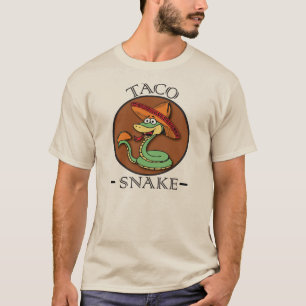 Taco snake restaurant tee shirt Mexican