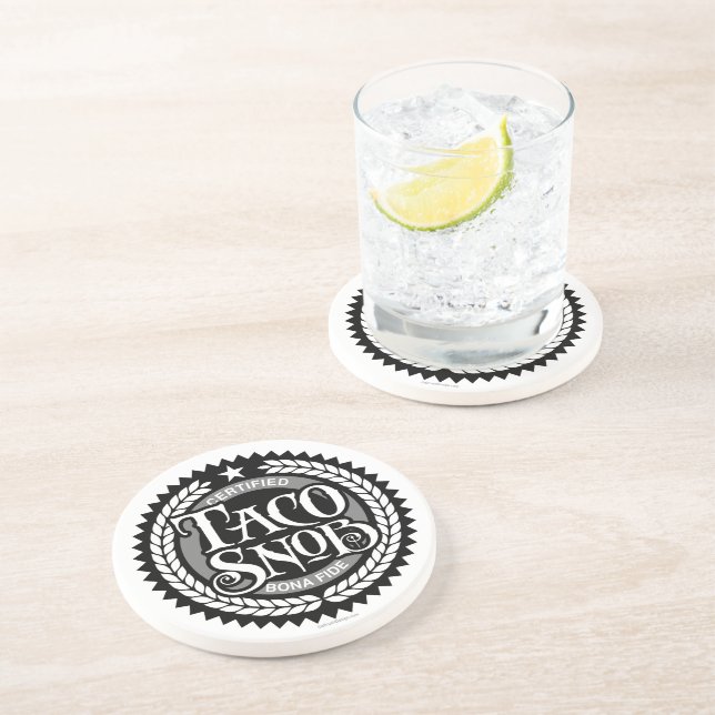 Taco Snob - funny taco lover Coaster (Side)