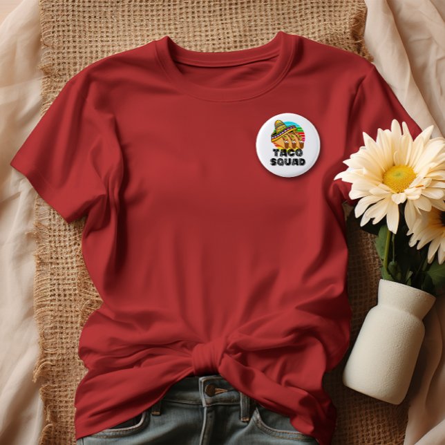 Taco Squad, Cinco de Mayo 3 Cm Round Badge (Taco Squad Button)