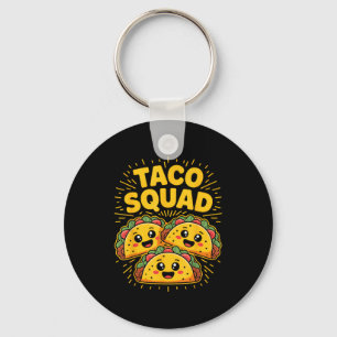 Taco squad cinco de mayo key ring