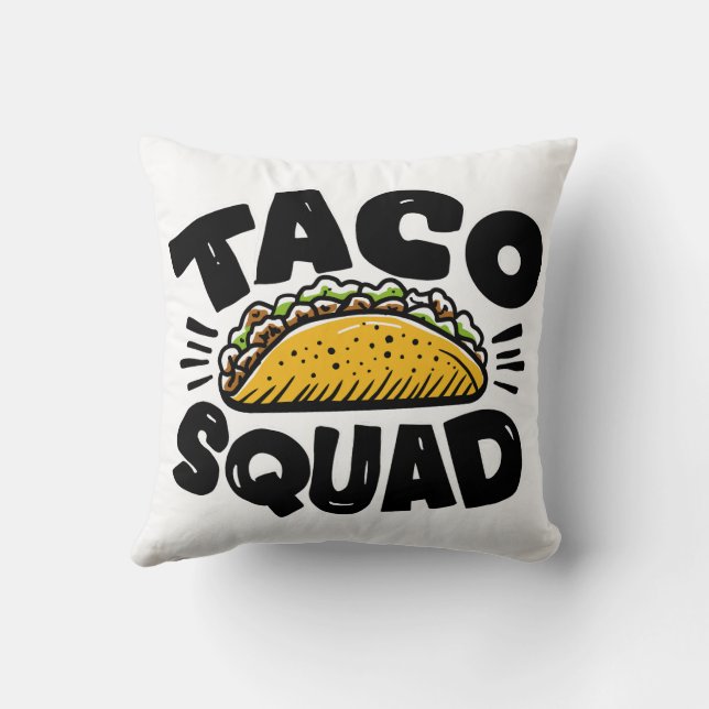 Taco Squad Cushion (Back)
