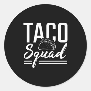 Taco Squad Premium Classic Round Sticker
