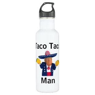 Taco Taco Man Water Bottle