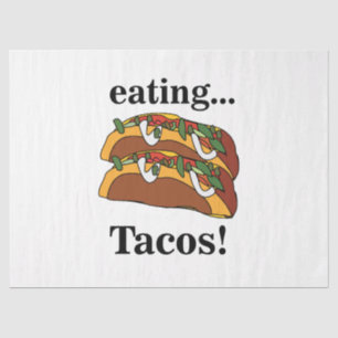 Taco Tacos Funny Birthday Tissue Paper